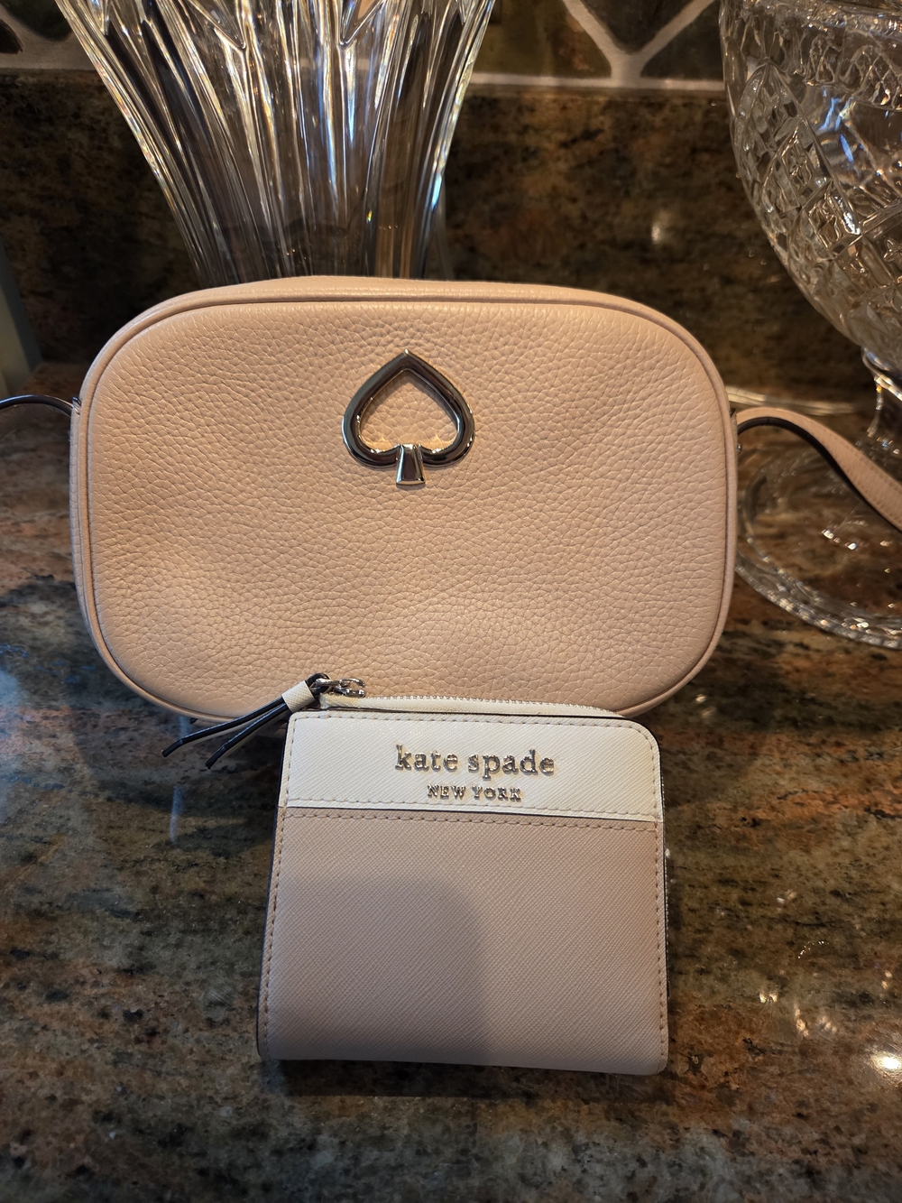 kate spade Tan Leather Crossbody Bag with Wallet